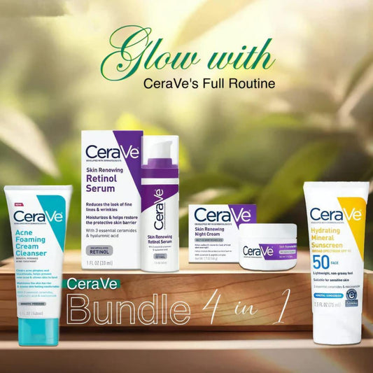 CeraVe 4-in-1 Complete Face & Skin Care Bundle